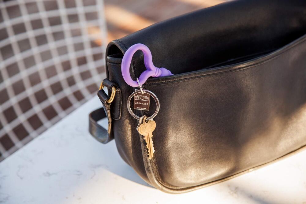 2076 Key Keychain Lavender - Picture 2 of 6